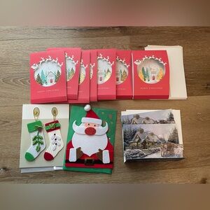 Bugoyne, hallmark, thomas kinkade pop up christmas cards and envelopes, 11 new